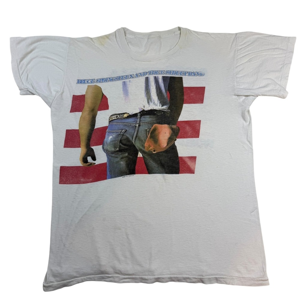 Vintage Bruce Springsteen "Born in the U.S.A." World‎ Tour T-Shirt – 1984–85,